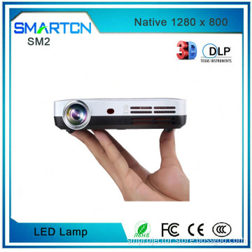 Popular Outdoor 3500 lumens pocket projector Automatic Keystone Correction 3D Mini Projector With glass Touch Panel